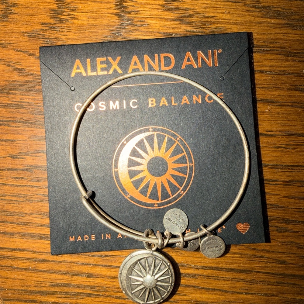 Alex and Ani Cosmic Balance Silver Bangle Bracelet